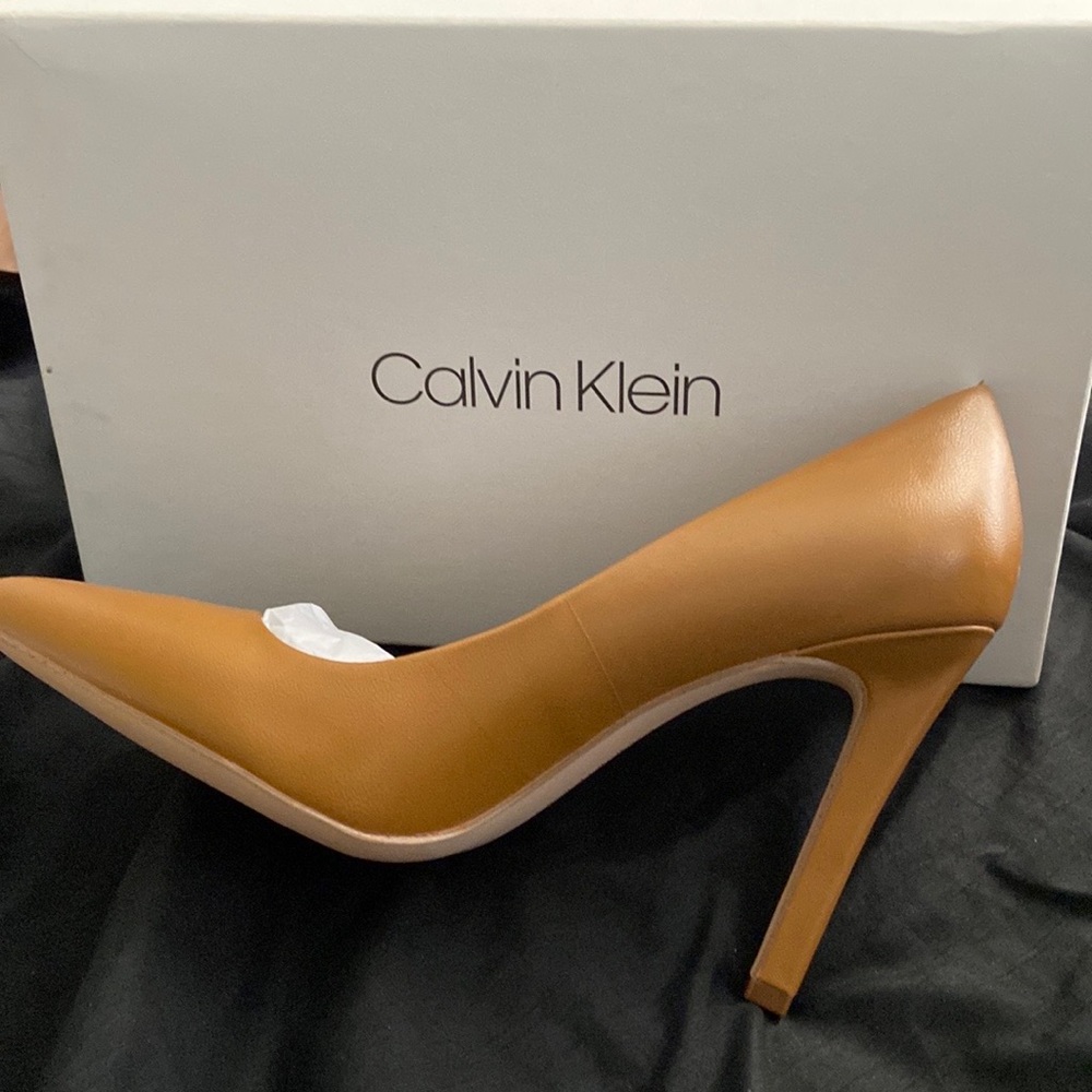Calvin Klein Carmel pointy toe heels